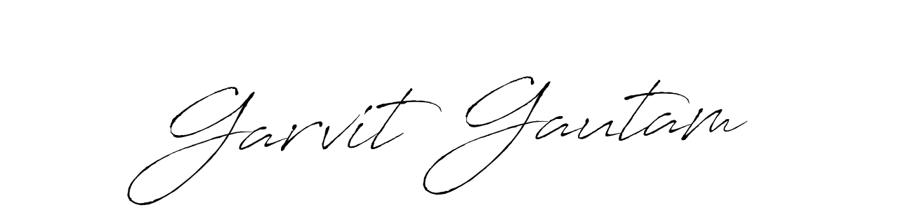 Make a beautiful signature design for name Garvit Gautam. With this signature (Antro_Vectra) style, you can create a handwritten signature for free. Garvit Gautam signature style 6 images and pictures png