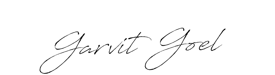 How to make Garvit Goel name signature. Use Antro_Vectra style for creating short signs online. This is the latest handwritten sign. Garvit Goel signature style 6 images and pictures png