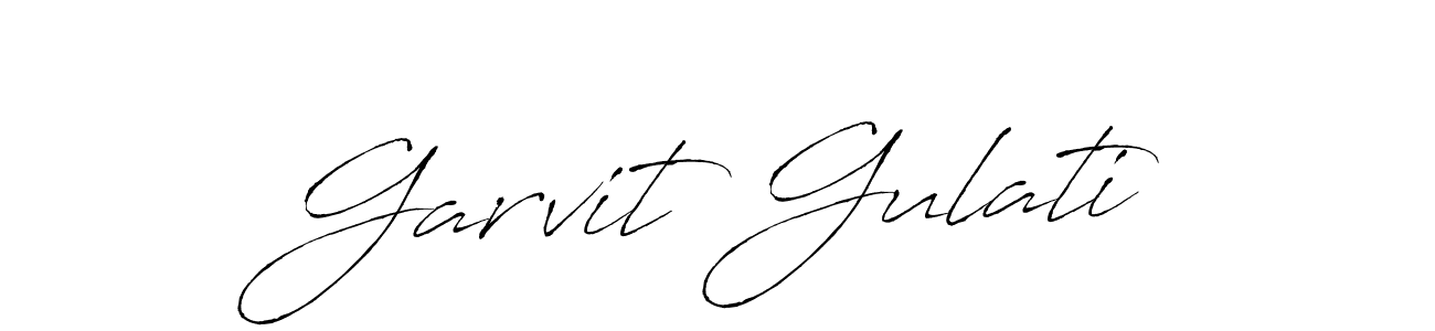 Make a beautiful signature design for name Garvit Gulati. With this signature (Antro_Vectra) style, you can create a handwritten signature for free. Garvit Gulati signature style 6 images and pictures png