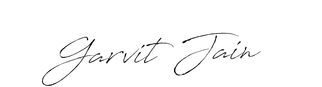 The best way (Antro_Vectra) to make a short signature is to pick only two or three words in your name. The name Garvit Jain include a total of six letters. For converting this name. Garvit Jain signature style 6 images and pictures png