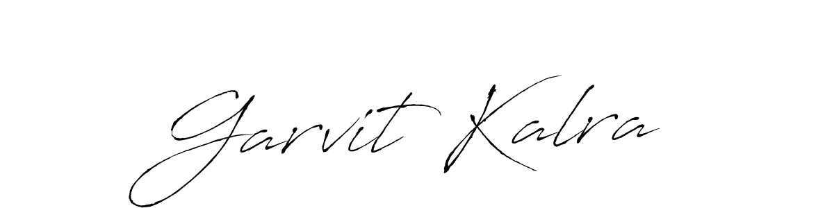 You should practise on your own different ways (Antro_Vectra) to write your name (Garvit Kalra) in signature. don't let someone else do it for you. Garvit Kalra signature style 6 images and pictures png