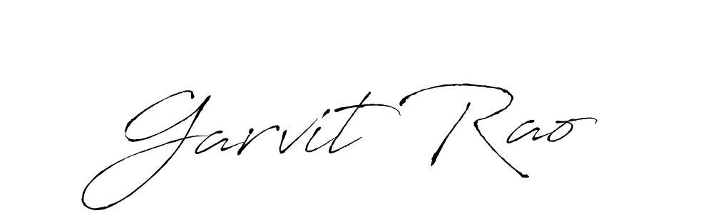 How to make Garvit Rao name signature. Use Antro_Vectra style for creating short signs online. This is the latest handwritten sign. Garvit Rao signature style 6 images and pictures png