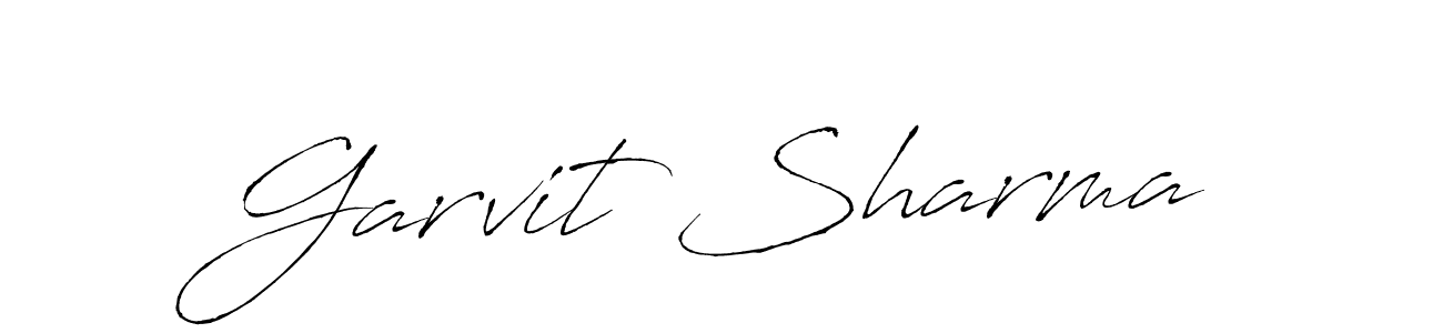 How to make Garvit Sharma signature? Antro_Vectra is a professional autograph style. Create handwritten signature for Garvit Sharma name. Garvit Sharma signature style 6 images and pictures png