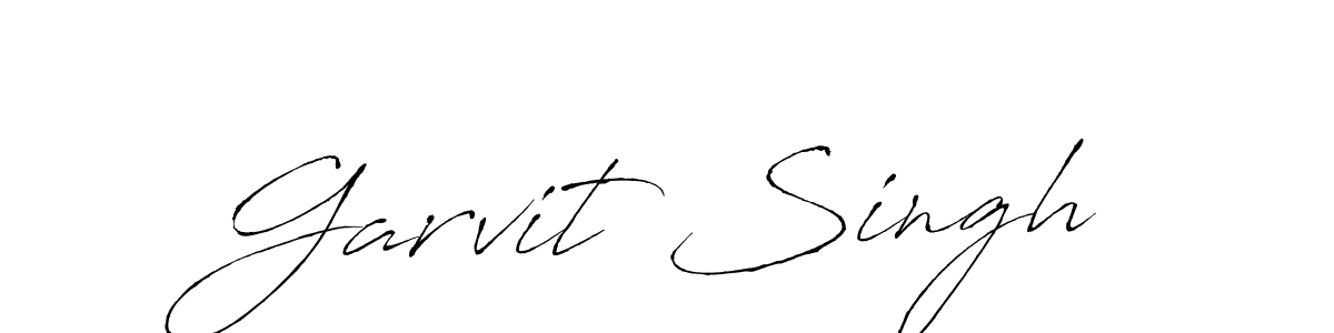 Create a beautiful signature design for name Garvit Singh. With this signature (Antro_Vectra) fonts, you can make a handwritten signature for free. Garvit Singh signature style 6 images and pictures png