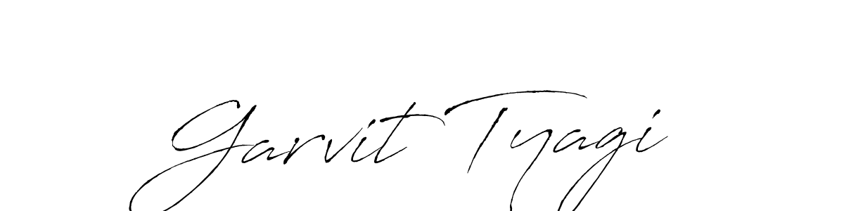 Also we have Garvit Tyagi name is the best signature style. Create professional handwritten signature collection using Antro_Vectra autograph style. Garvit Tyagi signature style 6 images and pictures png