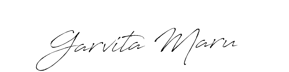 Use a signature maker to create a handwritten signature online. With this signature software, you can design (Antro_Vectra) your own signature for name Garvita Maru. Garvita Maru signature style 6 images and pictures png