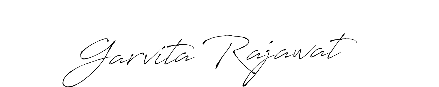 Create a beautiful signature design for name Garvita Rajawat. With this signature (Antro_Vectra) fonts, you can make a handwritten signature for free. Garvita Rajawat signature style 6 images and pictures png