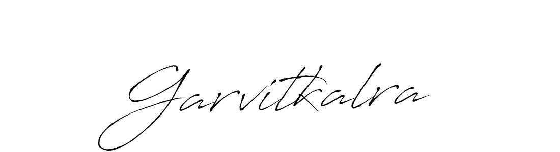 How to make Garvitkalra name signature. Use Antro_Vectra style for creating short signs online. This is the latest handwritten sign. Garvitkalra signature style 6 images and pictures png