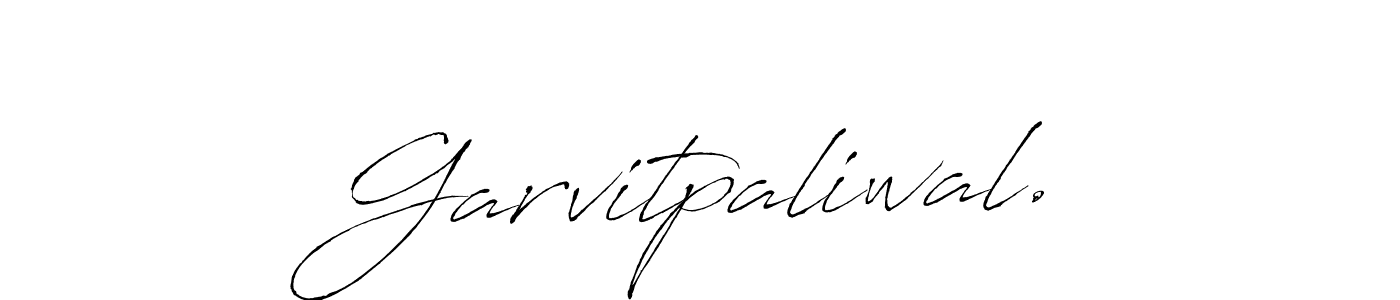 Make a beautiful signature design for name Garvitpaliwal.. With this signature (Antro_Vectra) style, you can create a handwritten signature for free. Garvitpaliwal. signature style 6 images and pictures png