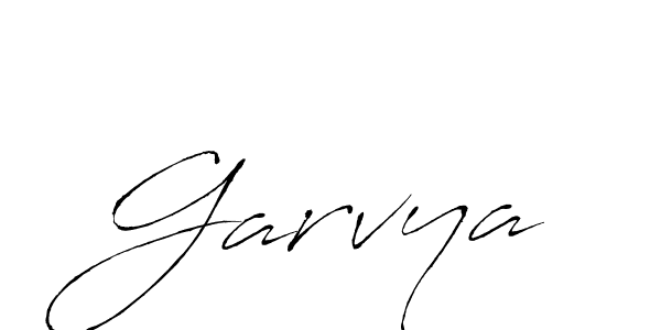 Create a beautiful signature design for name Garvya. With this signature (Antro_Vectra) fonts, you can make a handwritten signature for free. Garvya signature style 6 images and pictures png