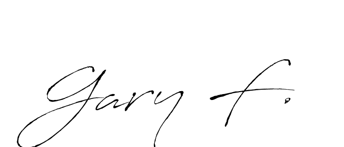 You should practise on your own different ways (Antro_Vectra) to write your name (Gary F.) in signature. don't let someone else do it for you. Gary F. signature style 6 images and pictures png