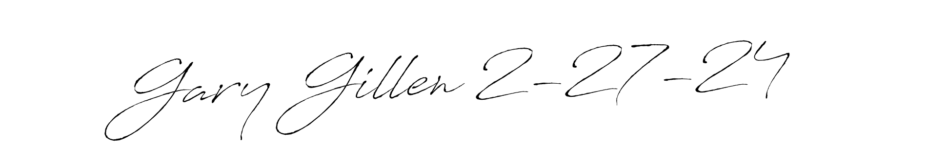 Once you've used our free online signature maker to create your best signature Antro_Vectra style, it's time to enjoy all of the benefits that Gary Gillen 2-27-24 name signing documents. Gary Gillen 2-27-24 signature style 6 images and pictures png