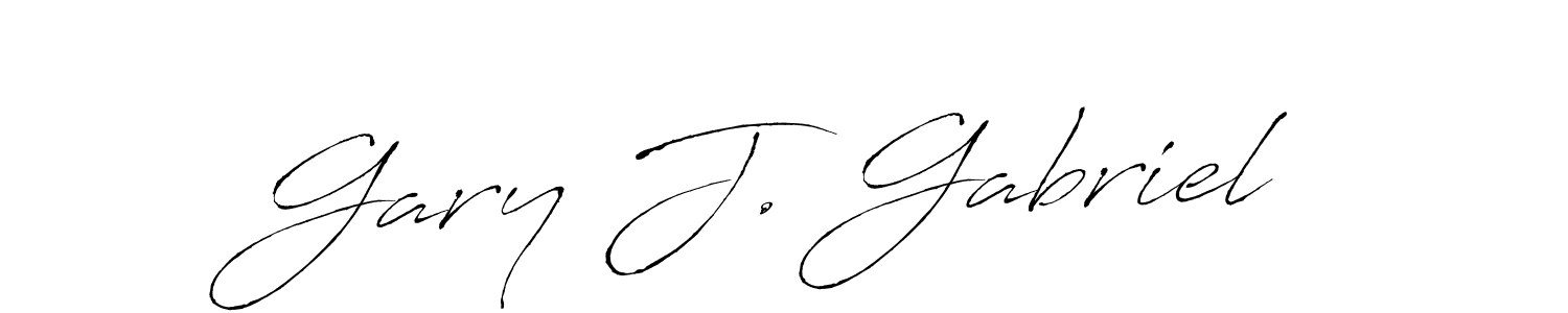 How to make Gary J. Gabriel signature? Antro_Vectra is a professional autograph style. Create handwritten signature for Gary J. Gabriel name. Gary J. Gabriel signature style 6 images and pictures png