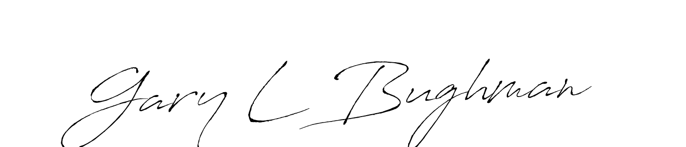 The best way (Antro_Vectra) to make a short signature is to pick only two or three words in your name. The name Gary L Bughman include a total of six letters. For converting this name. Gary L Bughman signature style 6 images and pictures png