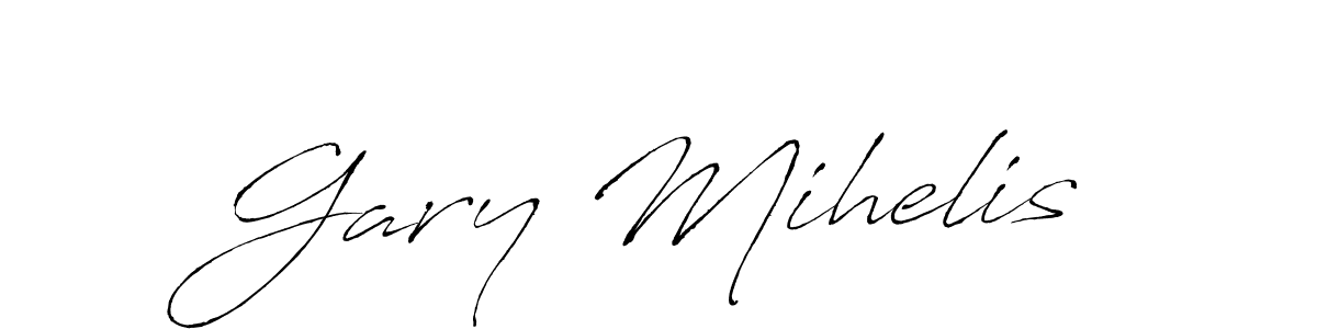 Design your own signature with our free online signature maker. With this signature software, you can create a handwritten (Antro_Vectra) signature for name Gary Mihelis. Gary Mihelis signature style 6 images and pictures png