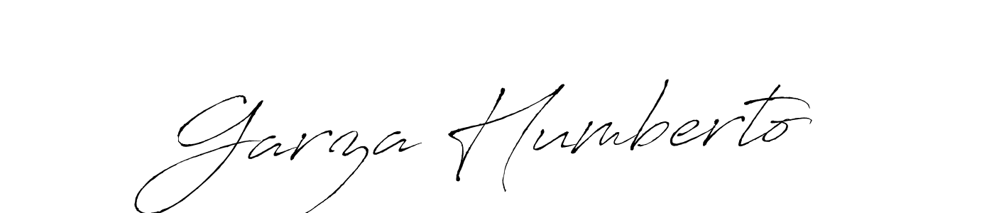 Make a beautiful signature design for name Garza Humberto. With this signature (Antro_Vectra) style, you can create a handwritten signature for free. Garza Humberto signature style 6 images and pictures png
