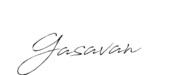 Use a signature maker to create a handwritten signature online. With this signature software, you can design (Antro_Vectra) your own signature for name Gasavan. Gasavan signature style 6 images and pictures png
