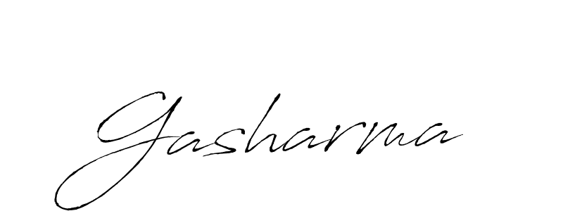 How to make Gasharma signature? Antro_Vectra is a professional autograph style. Create handwritten signature for Gasharma name. Gasharma signature style 6 images and pictures png