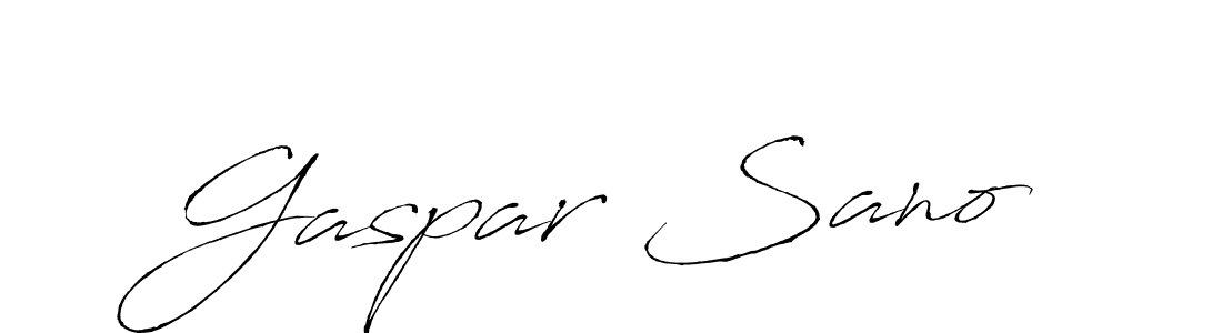 Antro_Vectra is a professional signature style that is perfect for those who want to add a touch of class to their signature. It is also a great choice for those who want to make their signature more unique. Get Gaspar Sano name to fancy signature for free. Gaspar Sano signature style 6 images and pictures png