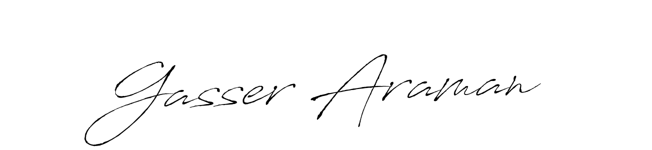 Also You can easily find your signature by using the search form. We will create Gasser Araman name handwritten signature images for you free of cost using Antro_Vectra sign style. Gasser Araman signature style 6 images and pictures png