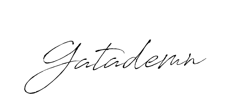 It looks lik you need a new signature style for name Gatademn. Design unique handwritten (Antro_Vectra) signature with our free signature maker in just a few clicks. Gatademn signature style 6 images and pictures png