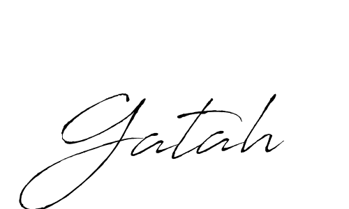 How to Draw Gatah signature style? Antro_Vectra is a latest design signature styles for name Gatah. Gatah signature style 6 images and pictures png