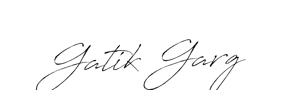 Antro_Vectra is a professional signature style that is perfect for those who want to add a touch of class to their signature. It is also a great choice for those who want to make their signature more unique. Get Gatik Garg name to fancy signature for free. Gatik Garg signature style 6 images and pictures png