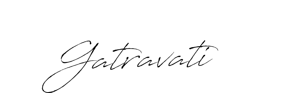 Design your own signature with our free online signature maker. With this signature software, you can create a handwritten (Antro_Vectra) signature for name Gatravati. Gatravati signature style 6 images and pictures png