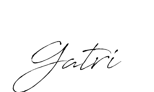 Use a signature maker to create a handwritten signature online. With this signature software, you can design (Antro_Vectra) your own signature for name Gatri. Gatri signature style 6 images and pictures png