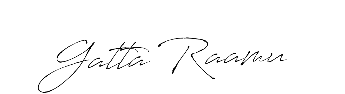 You can use this online signature creator to create a handwritten signature for the name Gatta Raamu. This is the best online autograph maker. Gatta Raamu signature style 6 images and pictures png