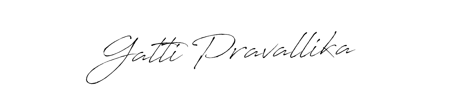 It looks lik you need a new signature style for name Gatti Pravallika. Design unique handwritten (Antro_Vectra) signature with our free signature maker in just a few clicks. Gatti Pravallika signature style 6 images and pictures png