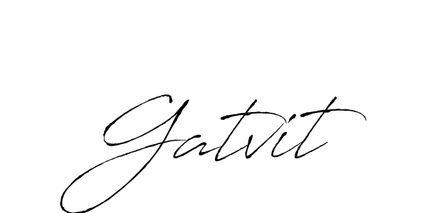 Design your own signature with our free online signature maker. With this signature software, you can create a handwritten (Antro_Vectra) signature for name Gatvit. Gatvit signature style 6 images and pictures png