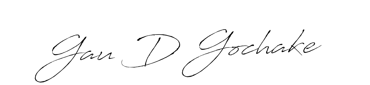 if you are searching for the best signature style for your name Gau D Gochake. so please give up your signature search. here we have designed multiple signature styles  using Antro_Vectra. Gau D Gochake signature style 6 images and pictures png