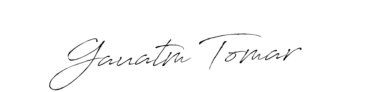 Similarly Antro_Vectra is the best handwritten signature design. Signature creator online .You can use it as an online autograph creator for name Gauatm Tomar. Gauatm Tomar signature style 6 images and pictures png