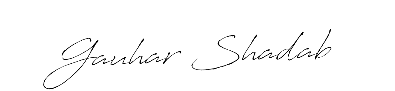 Check out images of Autograph of Gauhar Shadab name. Actor Gauhar Shadab Signature Style. Antro_Vectra is a professional sign style online. Gauhar Shadab signature style 6 images and pictures png