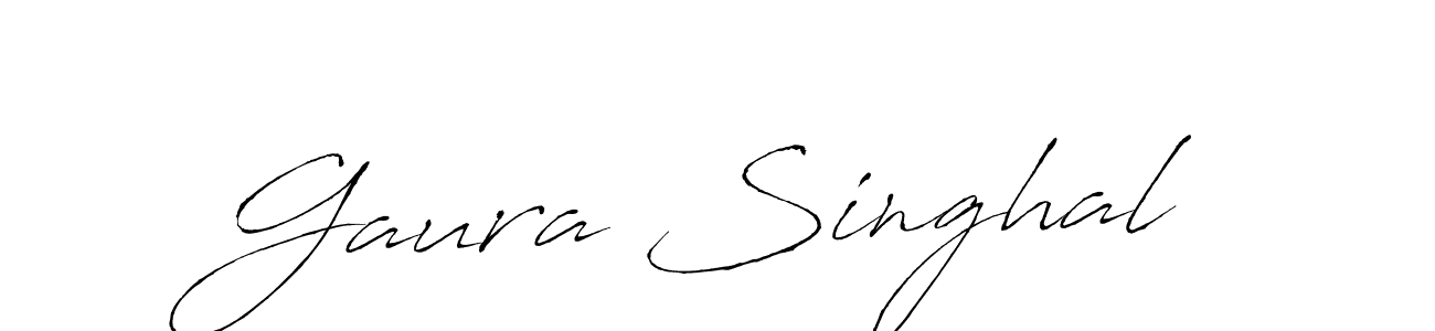 The best way (Antro_Vectra) to make a short signature is to pick only two or three words in your name. The name Gaura Singhal include a total of six letters. For converting this name. Gaura Singhal signature style 6 images and pictures png