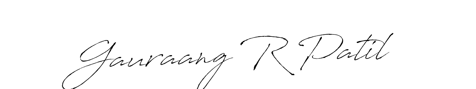 This is the best signature style for the Gauraang R Patil name. Also you like these signature font (Antro_Vectra). Mix name signature. Gauraang R Patil signature style 6 images and pictures png