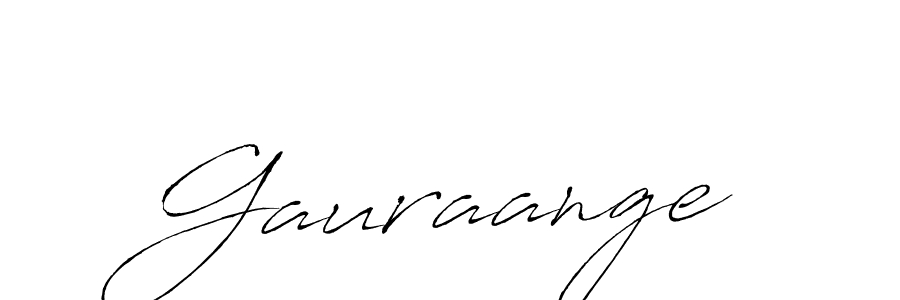 Make a beautiful signature design for name Gauraange. With this signature (Antro_Vectra) style, you can create a handwritten signature for free. Gauraange signature style 6 images and pictures png