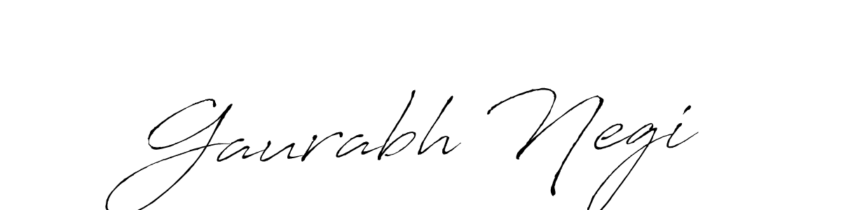 Design your own signature with our free online signature maker. With this signature software, you can create a handwritten (Antro_Vectra) signature for name Gaurabh Negi. Gaurabh Negi signature style 6 images and pictures png