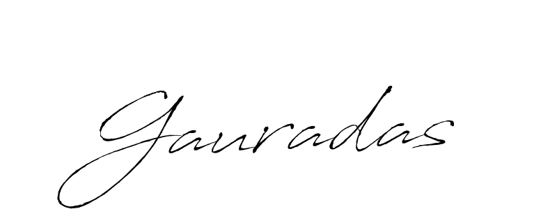 Make a beautiful signature design for name Gauradas. With this signature (Antro_Vectra) style, you can create a handwritten signature for free. Gauradas signature style 6 images and pictures png