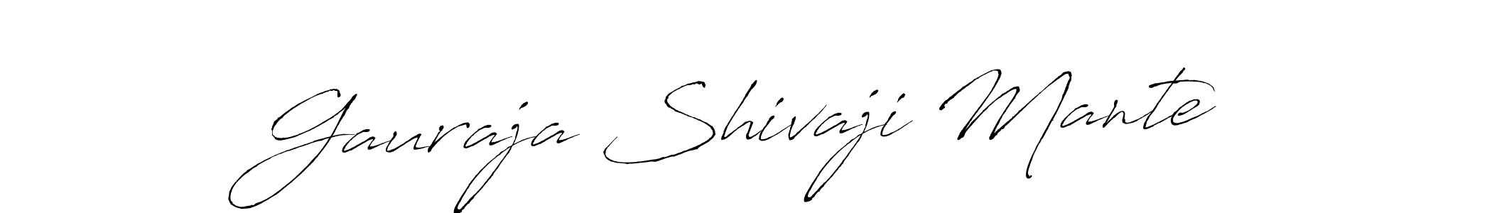 Antro_Vectra is a professional signature style that is perfect for those who want to add a touch of class to their signature. It is also a great choice for those who want to make their signature more unique. Get Gauraja Shivaji Mante name to fancy signature for free. Gauraja Shivaji Mante signature style 6 images and pictures png