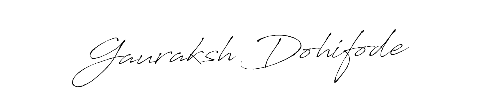 You should practise on your own different ways (Antro_Vectra) to write your name (Gauraksh Dohifode) in signature. don't let someone else do it for you. Gauraksh Dohifode signature style 6 images and pictures png
