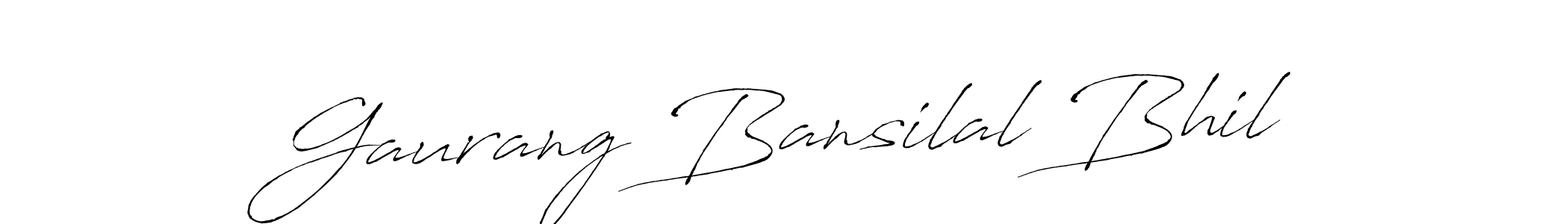 Use a signature maker to create a handwritten signature online. With this signature software, you can design (Antro_Vectra) your own signature for name Gaurang Bansilal Bhil. Gaurang Bansilal Bhil signature style 6 images and pictures png