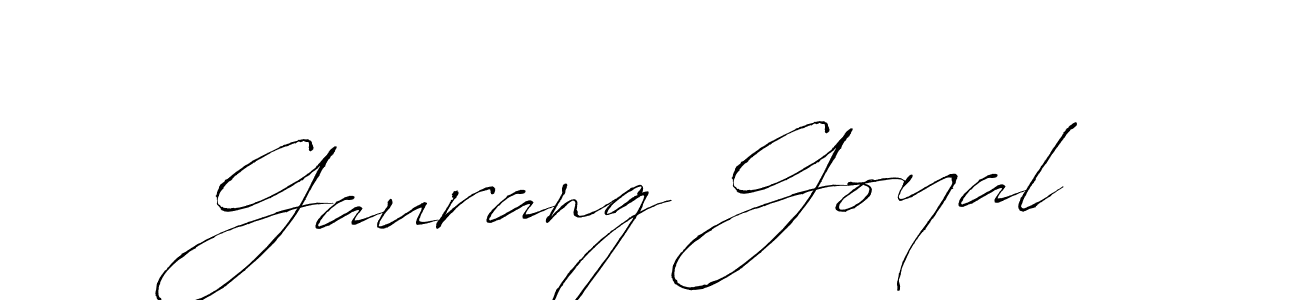 How to make Gaurang Goyal name signature. Use Antro_Vectra style for creating short signs online. This is the latest handwritten sign. Gaurang Goyal signature style 6 images and pictures png