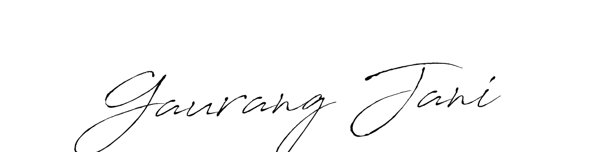 Use a signature maker to create a handwritten signature online. With this signature software, you can design (Antro_Vectra) your own signature for name Gaurang Jani. Gaurang Jani signature style 6 images and pictures png