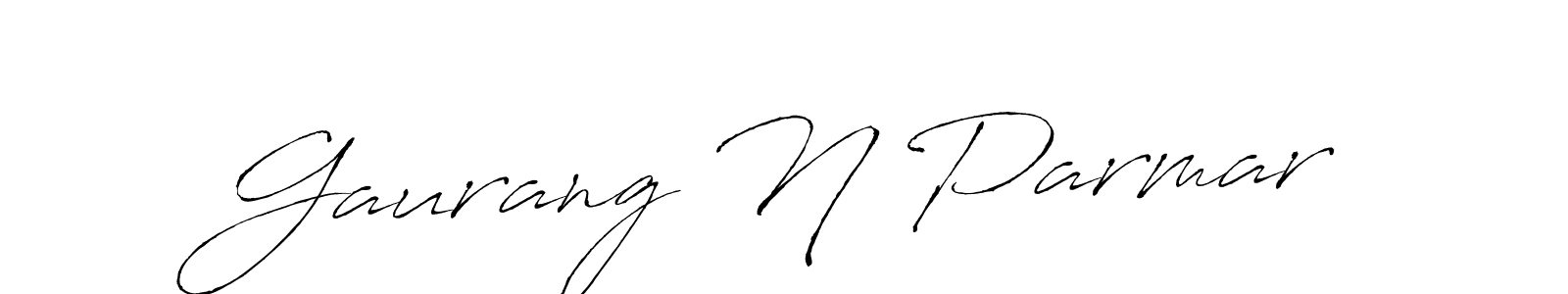 You should practise on your own different ways (Antro_Vectra) to write your name (Gaurang N Parmar) in signature. don't let someone else do it for you. Gaurang N Parmar signature style 6 images and pictures png