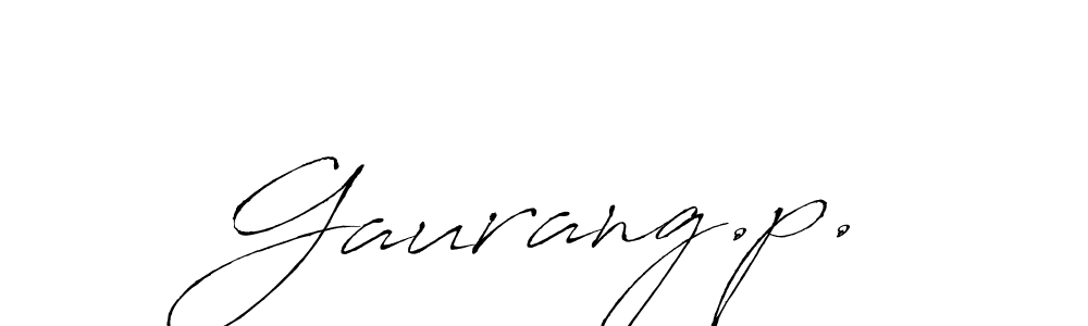 Also we have Gaurang.p. name is the best signature style. Create professional handwritten signature collection using Antro_Vectra autograph style. Gaurang.p. signature style 6 images and pictures png