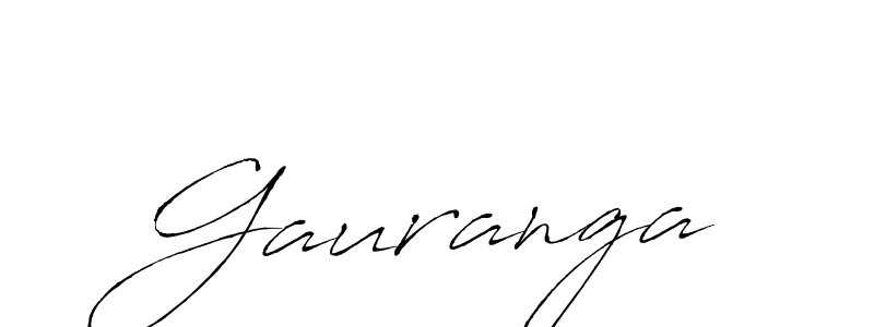 Gauranga stylish signature style. Best Handwritten Sign (Antro_Vectra) for my name. Handwritten Signature Collection Ideas for my name Gauranga. Gauranga signature style 6 images and pictures png