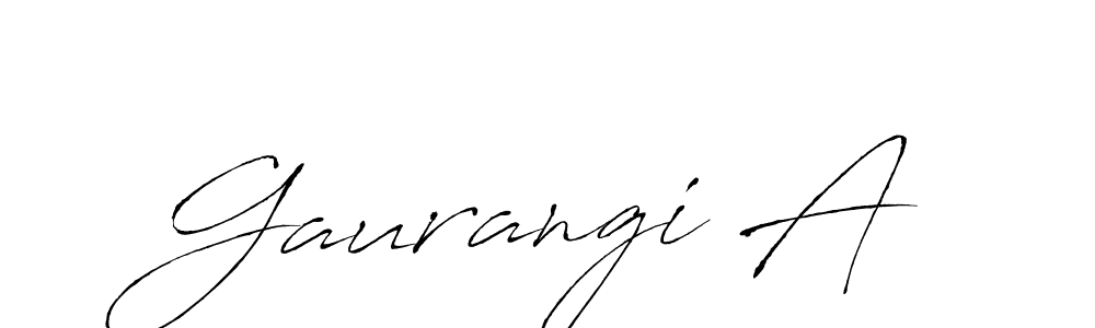 How to Draw Gaurangi A signature style? Antro_Vectra is a latest design signature styles for name Gaurangi A. Gaurangi A signature style 6 images and pictures png