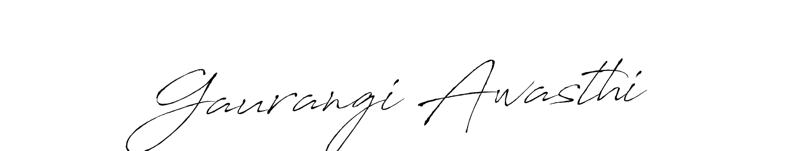 You should practise on your own different ways (Antro_Vectra) to write your name (Gaurangi Awasthi) in signature. don't let someone else do it for you. Gaurangi Awasthi signature style 6 images and pictures png